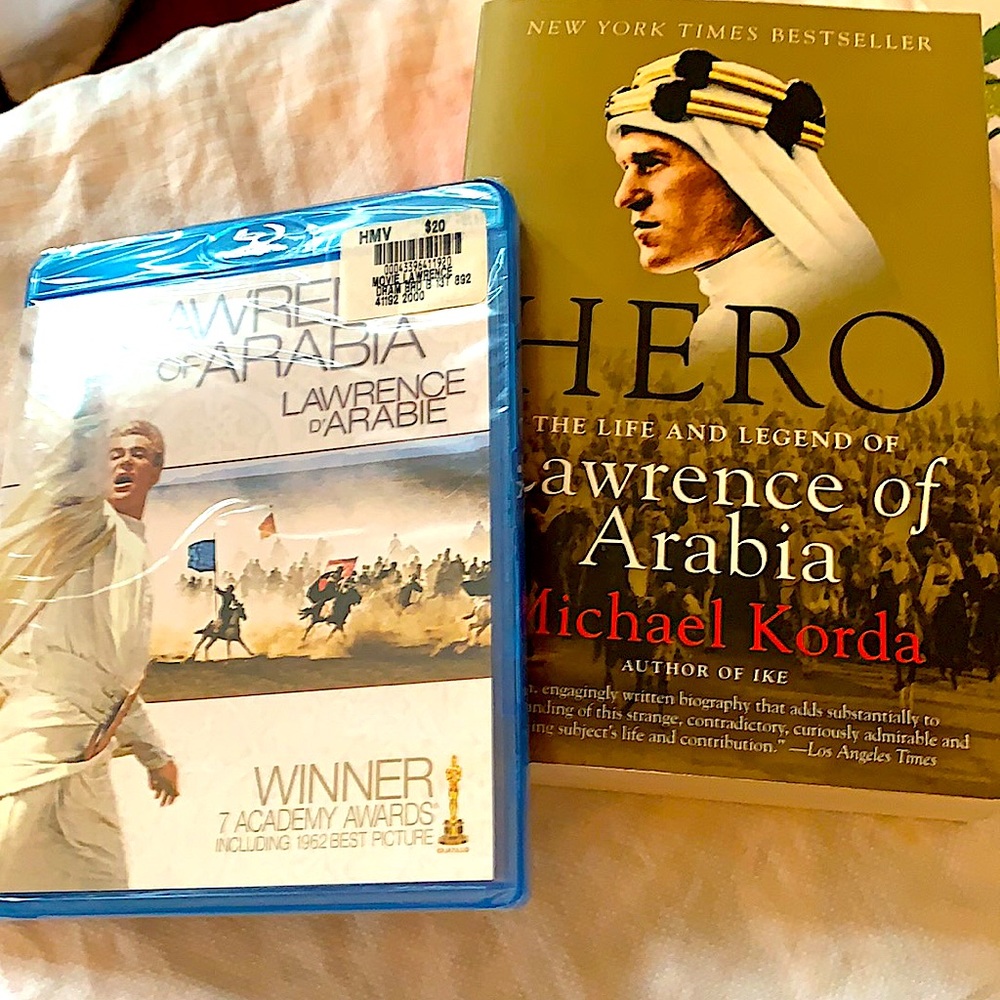 Lawrence of Arabia DVD - book Hero and book Desert Queen about Gertrude Bell